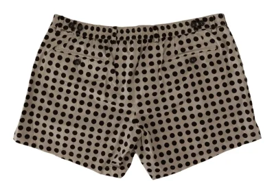 Elegant Polka Dot Cotton Shorts