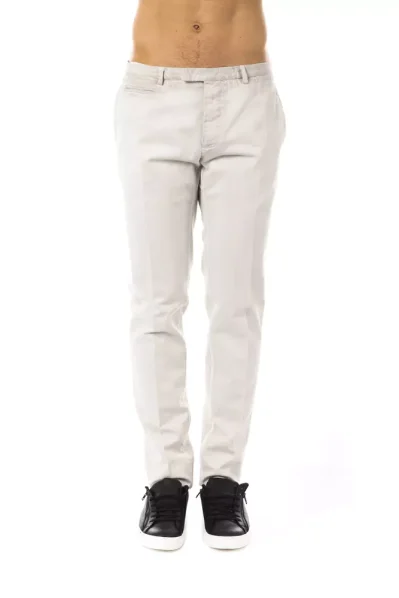 Gray Cotton Men's Pant