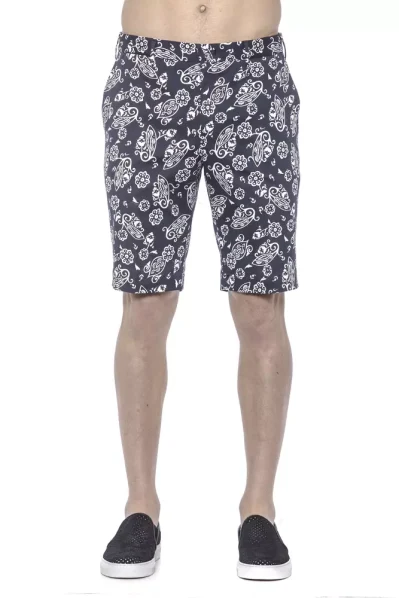Blue Cotton Men's Bermuda Short