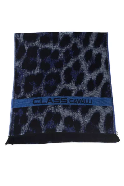 Blue Wool Men Scarf