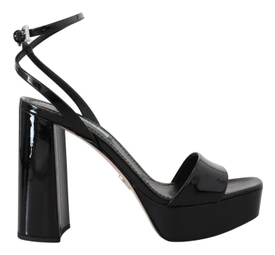 Elevate Your Elegance with Glossy Black Heels