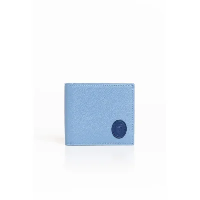Light Blue Leather Men's Wallet