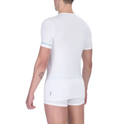 White Cotton Men T-Shirt Twin Pack