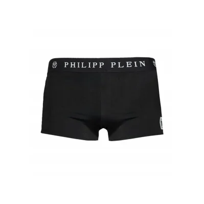 Black Polyamide Men's Swim Trunks