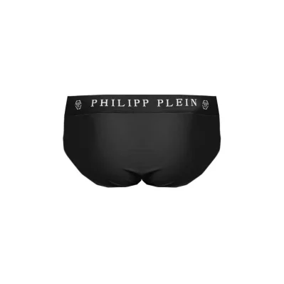 Black Polyamide Men Swim Briefs