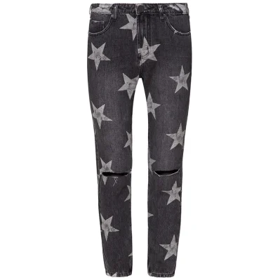 Gray Cotton Women's Jeans