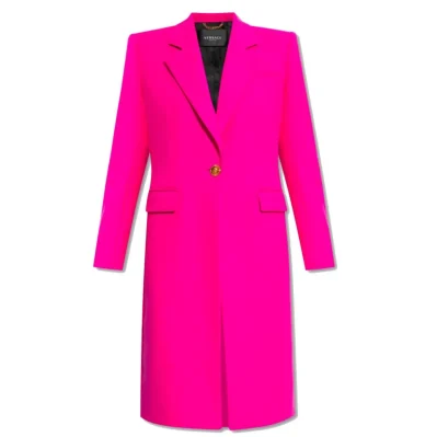 Fuchsia Viscose Jackets & Coat