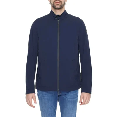 Blue Nylon Jackets & Coat