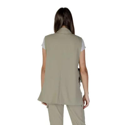 Green Polyester Waistcoat