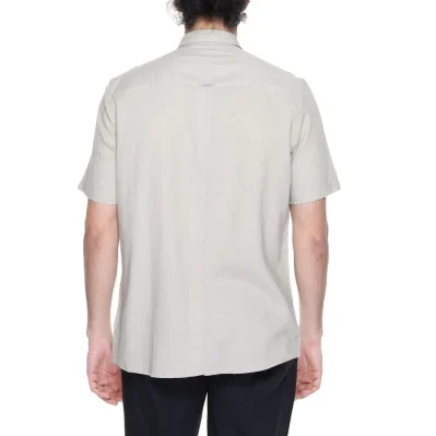 Beige Linen Shortsleeve