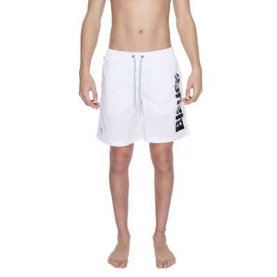 White Polyamide Swim Short