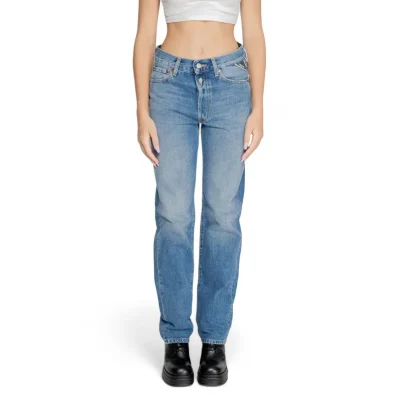 Blue Cotton Mom Jean