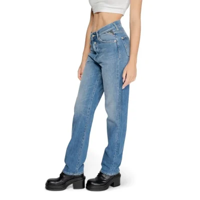 Blue Cotton Mom Jean