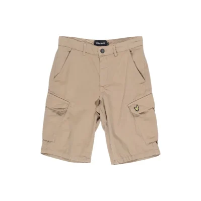 Beige Cotton Bermuda