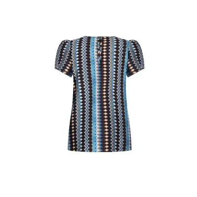 Turquoise Polyester Blouse