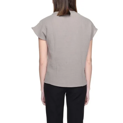 Gray Cotton Blouse