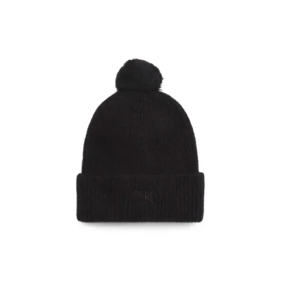 Black Alpaca Leather Hat