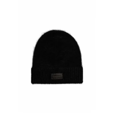 Black Alpaca Leather Caps Baseball Hat