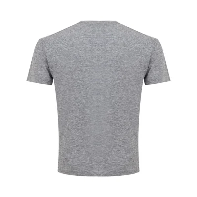 Sleek Gray Cotton Tee for Stylish Men
