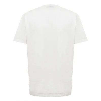 Chic White Cotton Staple Tee