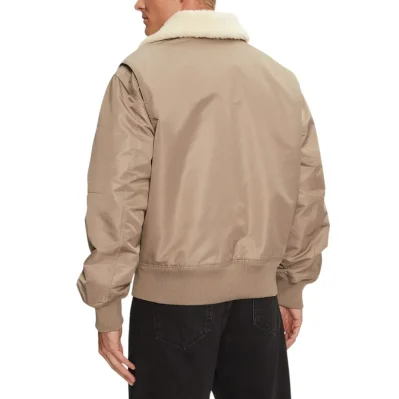 Beige Recycled Polyamide Jacket