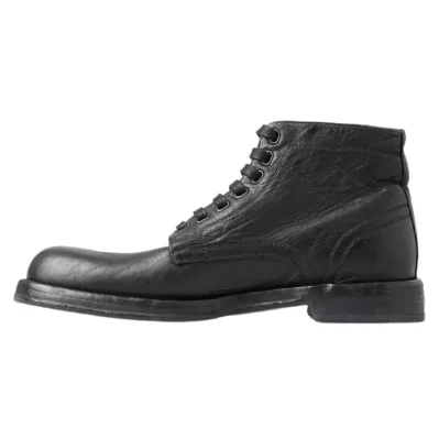 Black Leather Boot