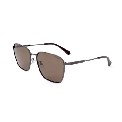 Gray Stainless Steel Stainless Steel Sunglasses