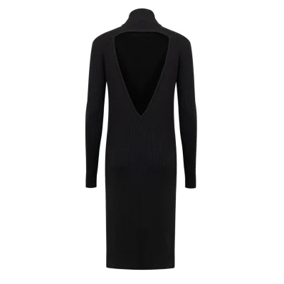 Black Wool Cardigan