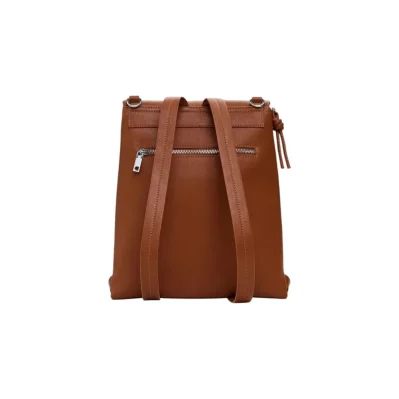 Brown Polyethylene Backpack