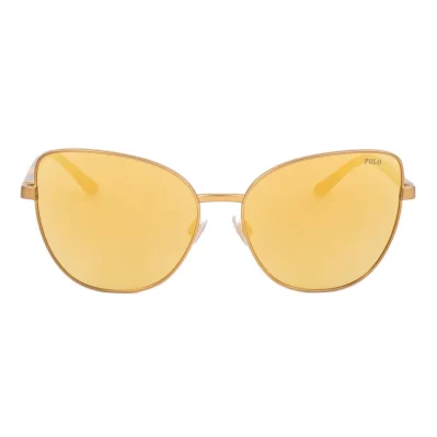 Brown Metal Sunglasses