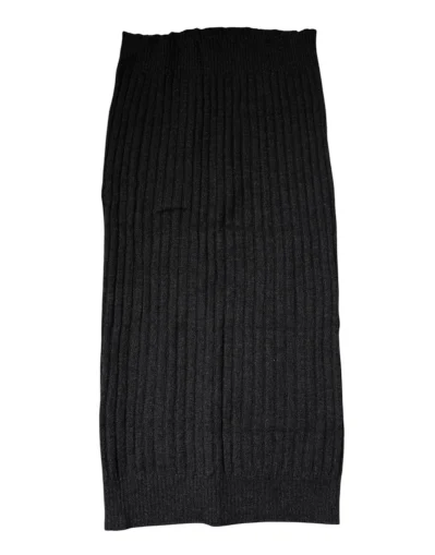 Black Cashmere Knitted Neck Warmer Foulard Scarf