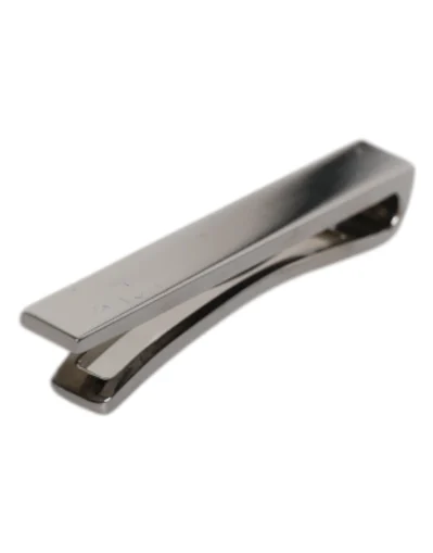 Black Tone Brass Logo Branded Tie Clip Bar