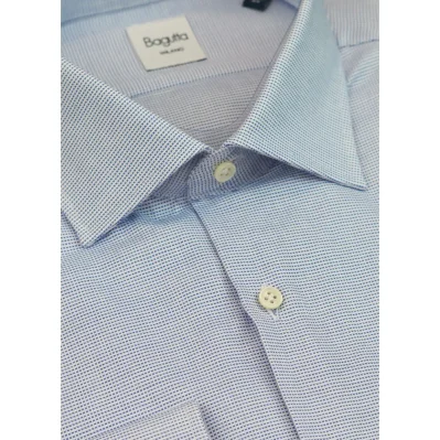 Blue Cotton Men's Shirt