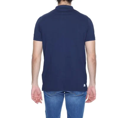 Blue Cotton Polo Shirt