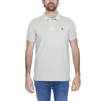 Beige Cotton Polo Shirt