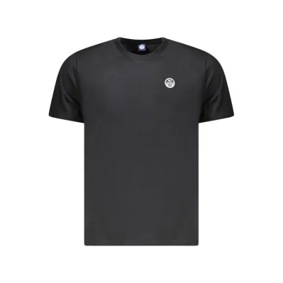 Black Cotton Men T-Shirt