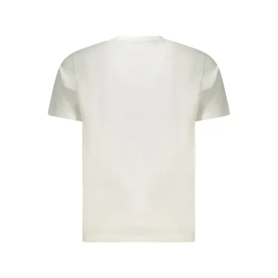 White Cotton Men T-Shirt