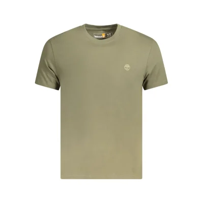 Green Cotton Men T-Shirt