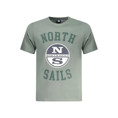 Green Cotton Men T-Shirt