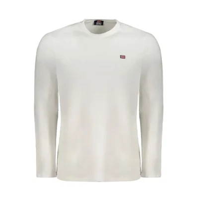 White Cotton Men T-Shirt