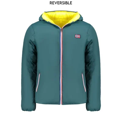 Green Polyamide Men Jacket