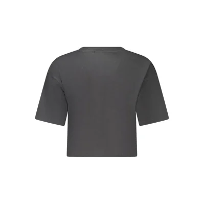 Black Cotton Tops & T-Shirt