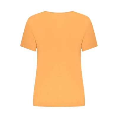 Orange Cotton Tops & T-Shirt