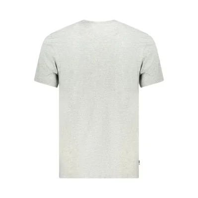 Gray Cotton Men T-Shirt