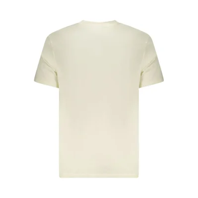 Beige Cotton Men T-Shirt