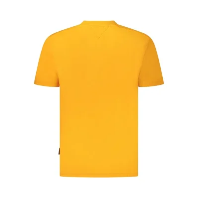 Orange Cotton Men T-Shirt