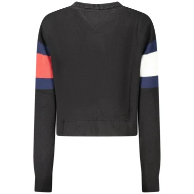 Black Cotton Women Sweater