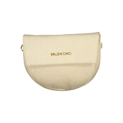 Beige Polyethylene Women Handbag
