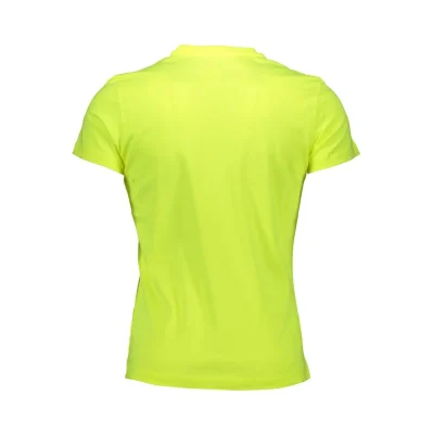 Yellow Cotton Men T-Shirt