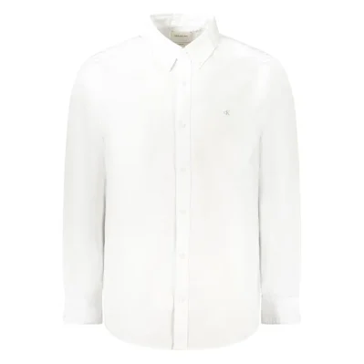 White Cotton Men Shirt